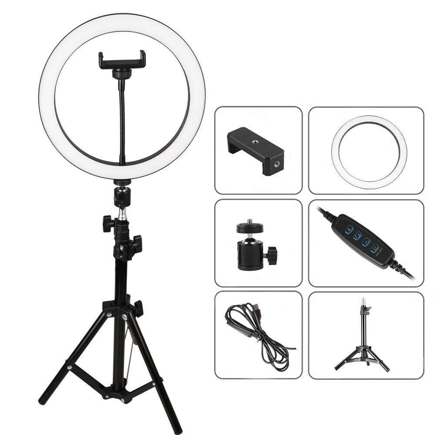 Hashir LED Selfie Ring Light with Tripod & Phone Holder Hashir Products