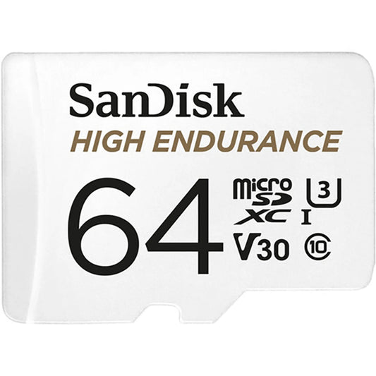 SanDisk High Endurance 64GB microSDXC Memory Card with Adapter SanDisk