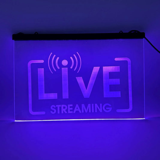 The 308 Collective Color Changing LED Live Streaming Sign The 308 Collective
