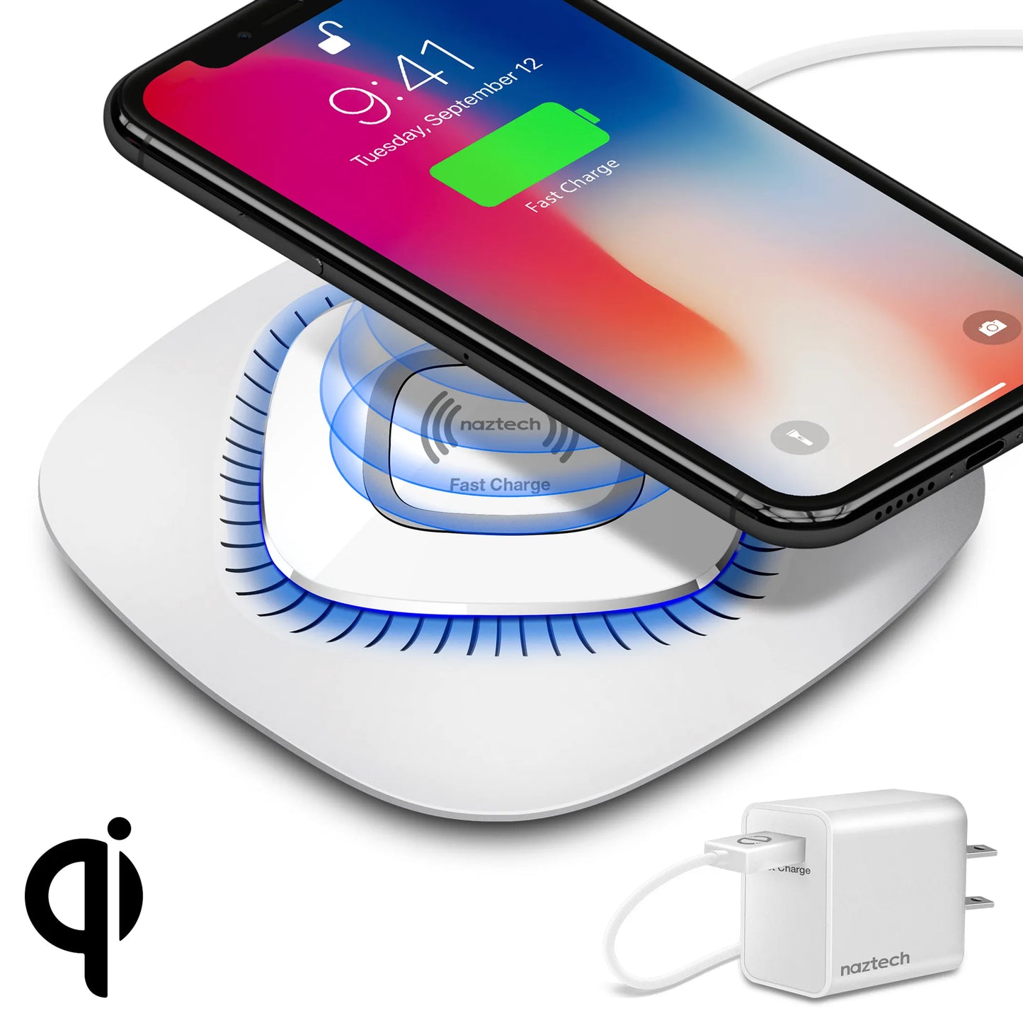 Naztech Power Pad Qi Wireless Fast Charger – 10W Hypercel Corporation