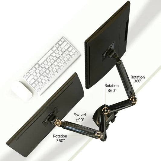Rehisk Dual Monitor Mount for 15-32 Inch Screens - F160-0