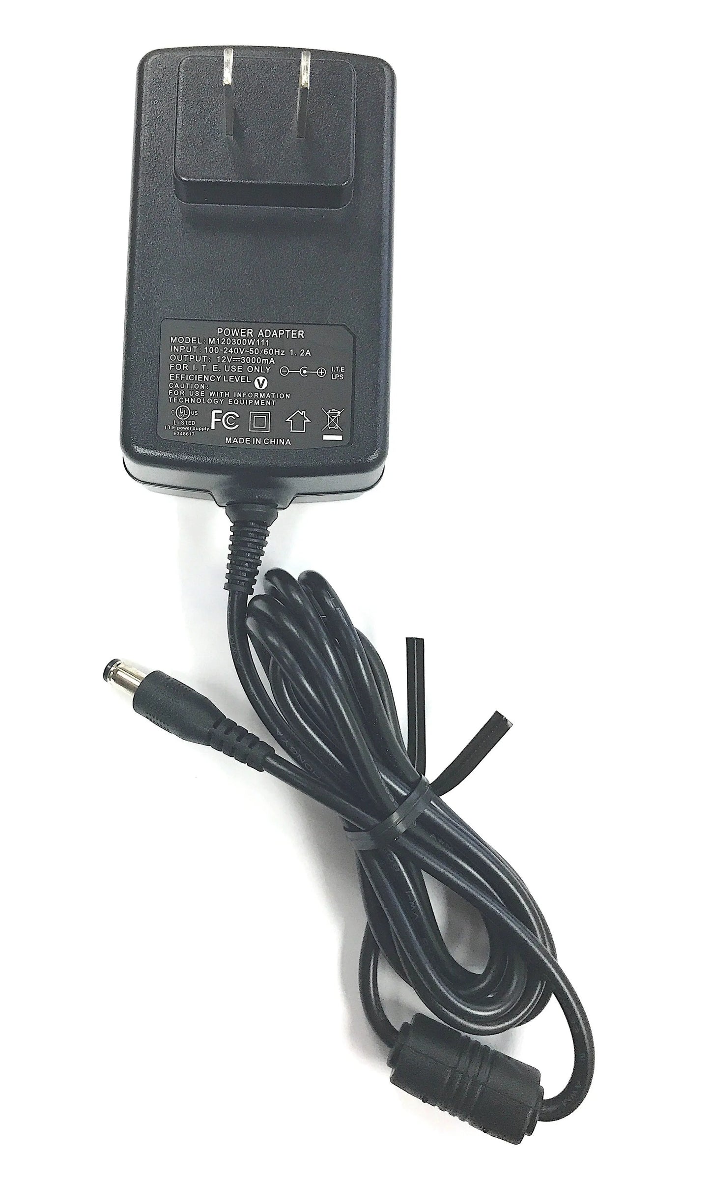 Naxa Electronics 12V 3A AC Power Adapter for LED & LCD TVs – 36W, 2.1mm x 5.5mm Naxa Electronics