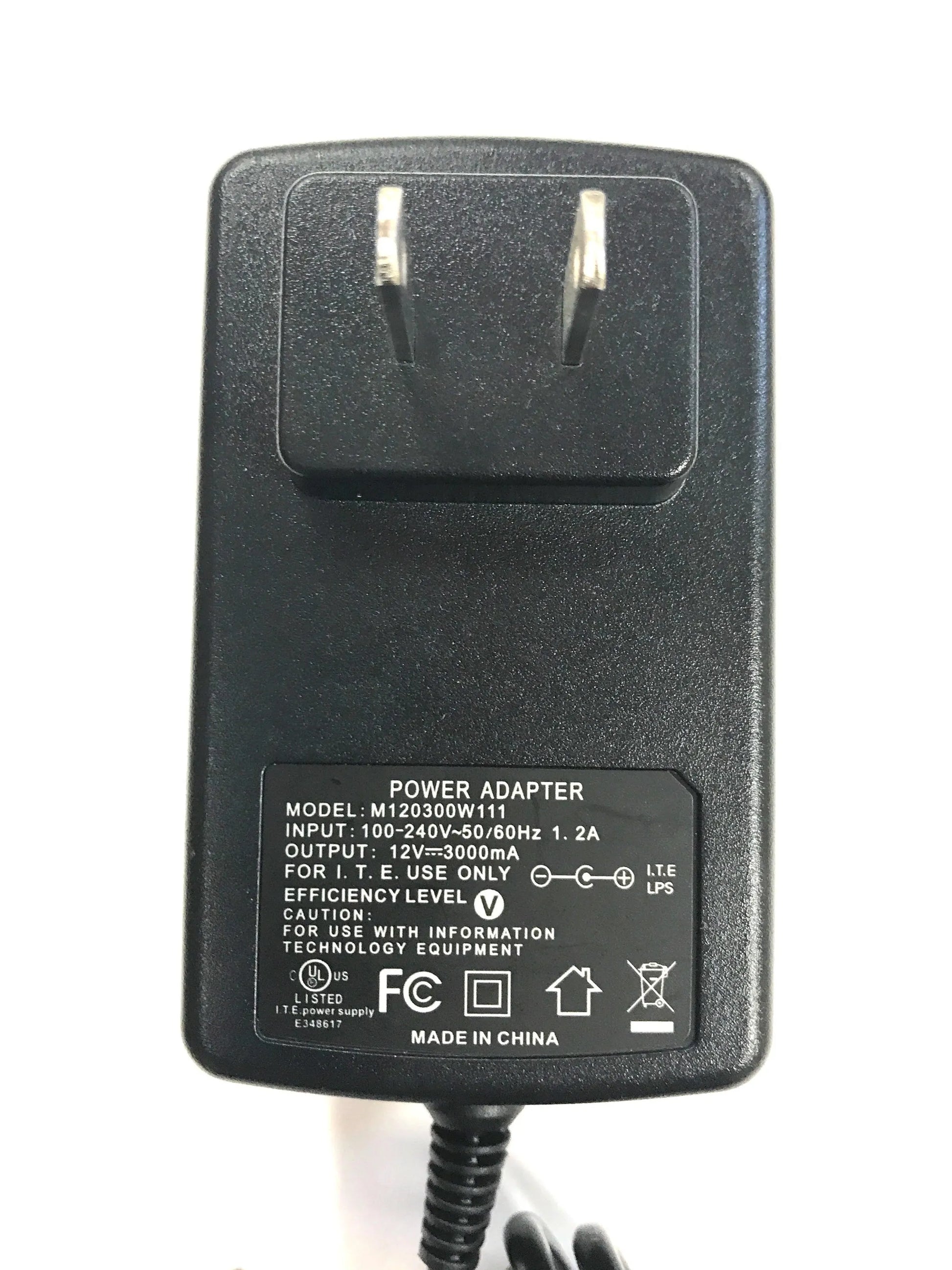 Naxa Electronics 12V 3A AC Power Adapter for LED & LCD TVs – 36W, 2.1mm x 5.5mm Naxa Electronics