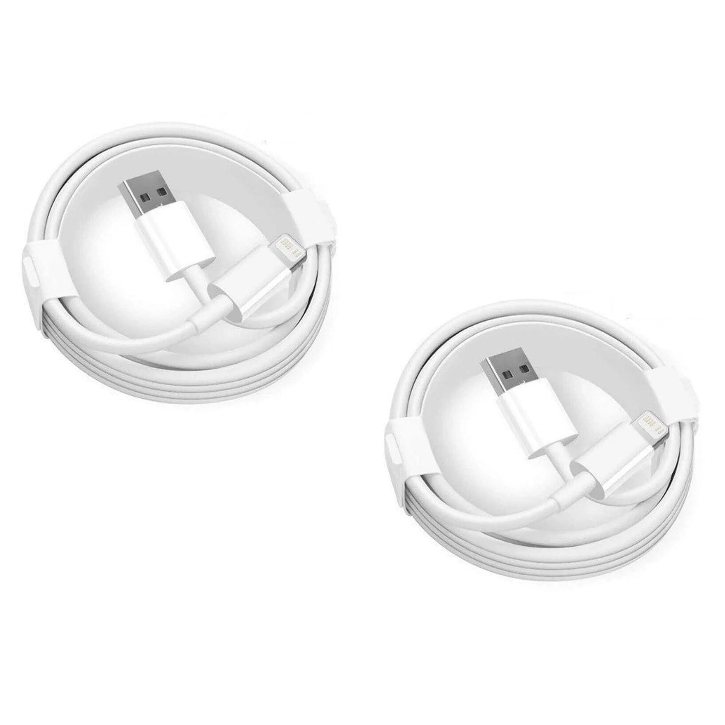 2-Pack 3ft Lightning USB Charging Cables for iPhone Indoor Outdoor