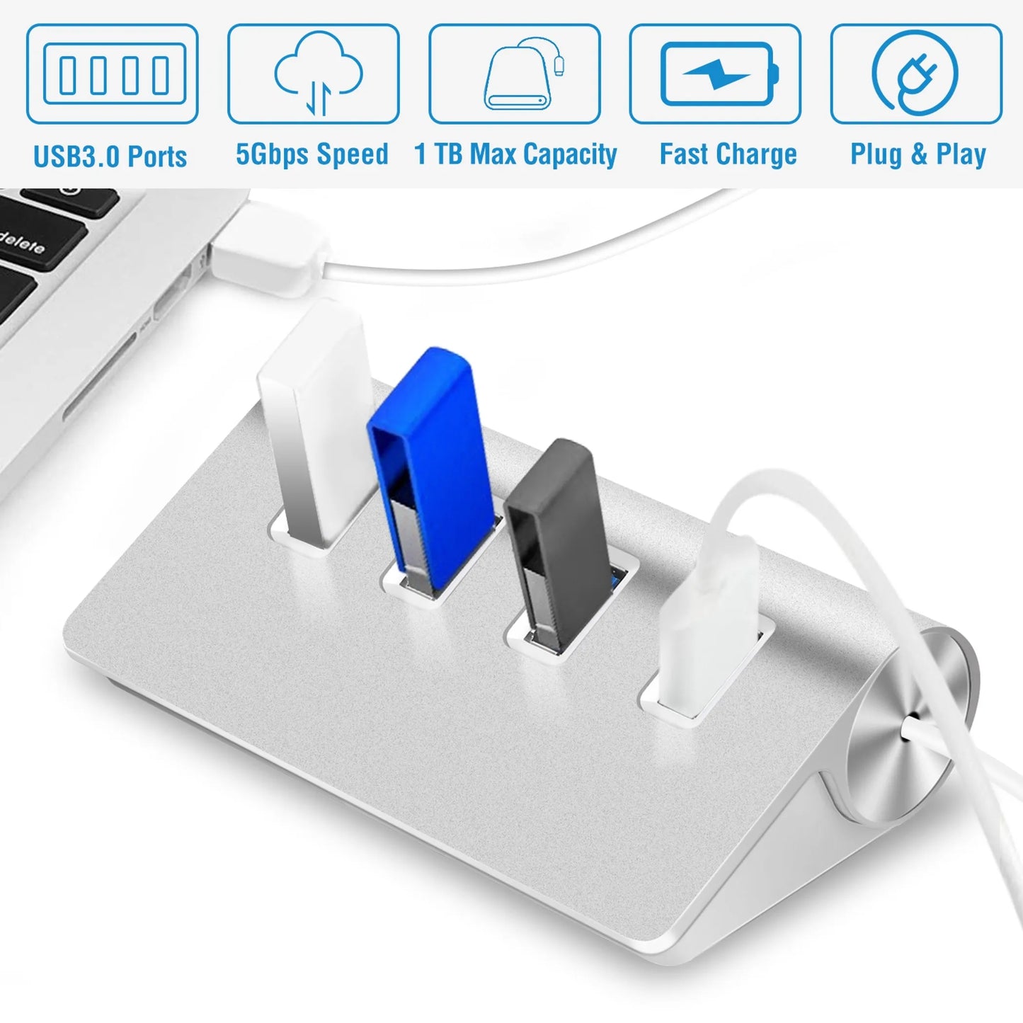 Linx Group Aluminum 4-Port USB 3.0 Expansion Hub Linx Group