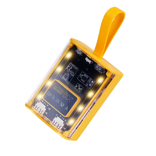 20000mAh Transparent Power Bank with Built-In Cables Linx Group