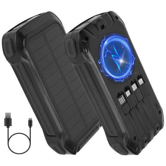 Linx Group 49800mAh Rugged Solar Power Bank with Wireless Charging Linx Group