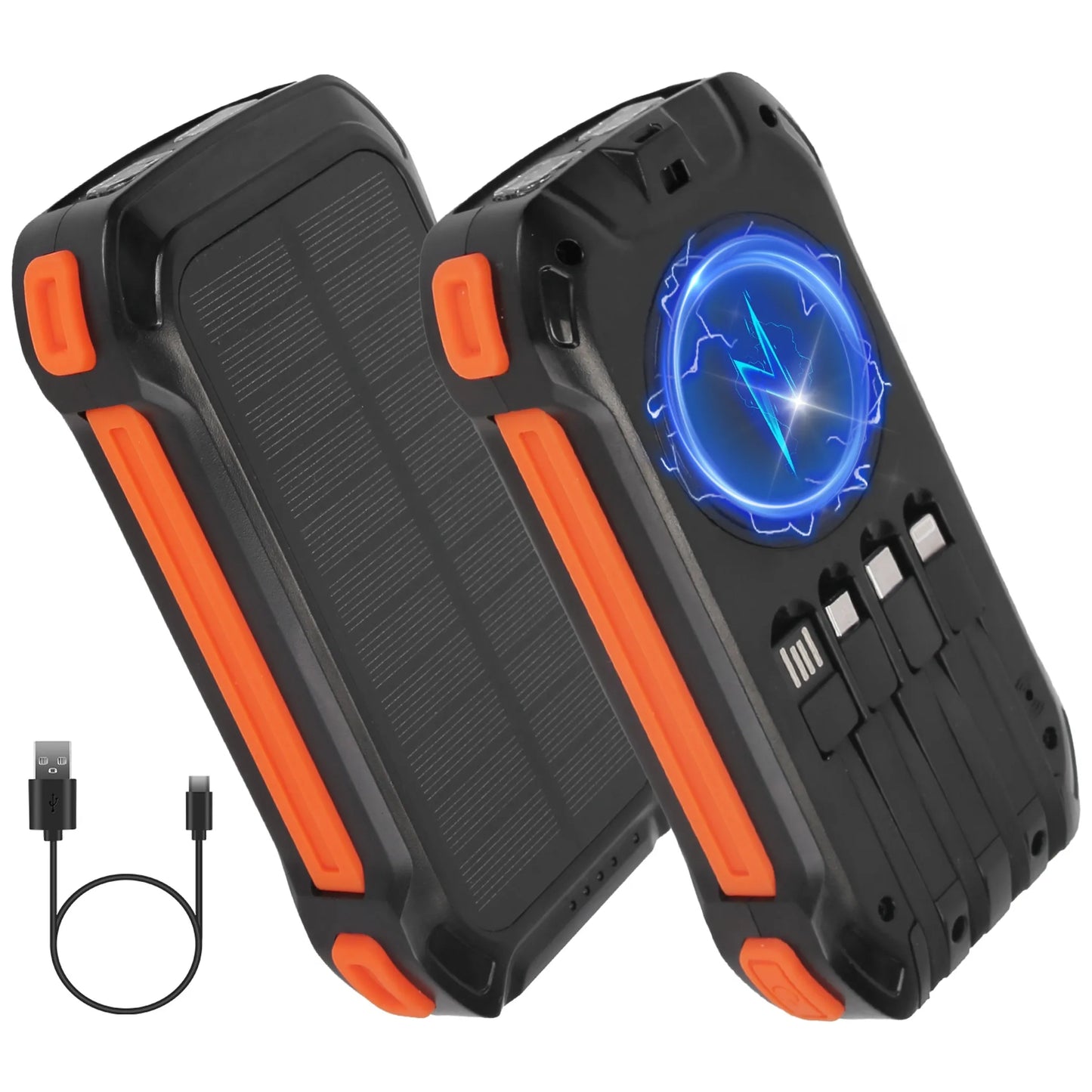 Linx Group 49800mAh Rugged Solar Power Bank with Wireless Charging Linx Group