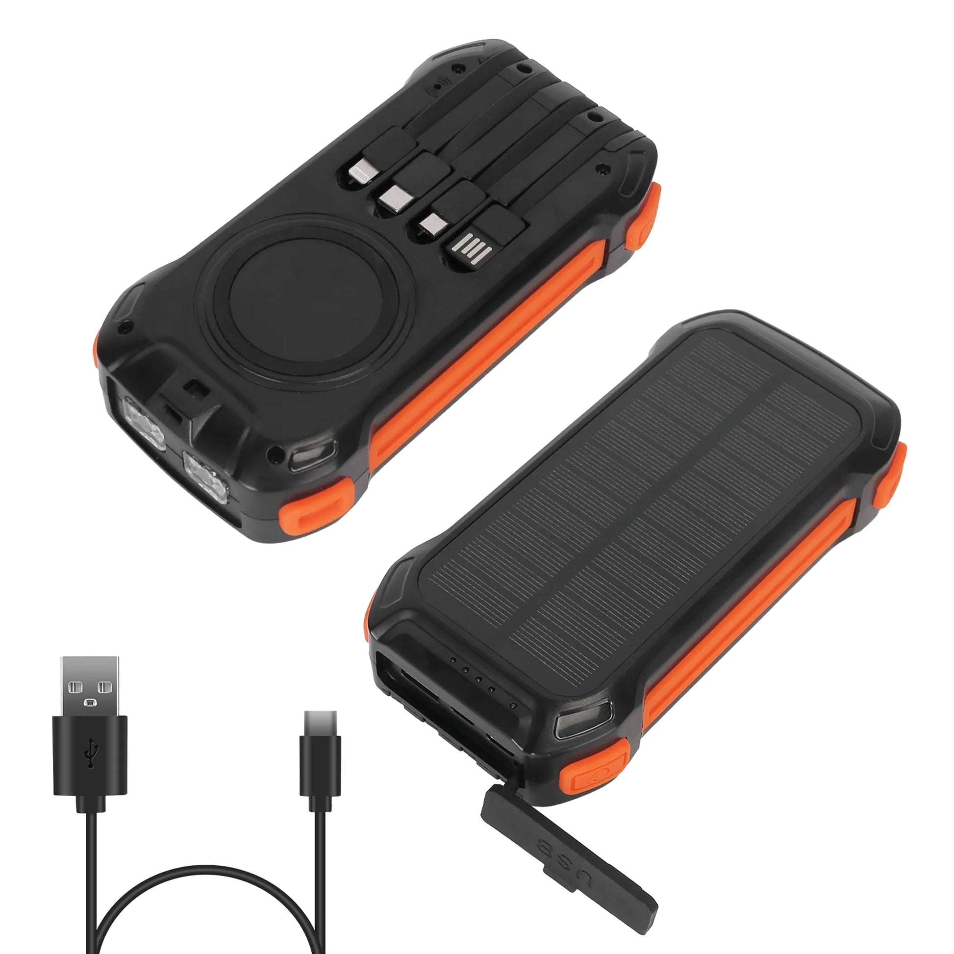 Linx Group 49800mAh Rugged Solar Power Bank with Wireless Charging Linx Group